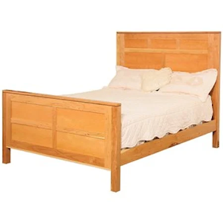 Queen Panel Bed with Standard Height Footboard